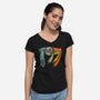 Vintage 1977-Womens-V-Neck-Tee-kg07