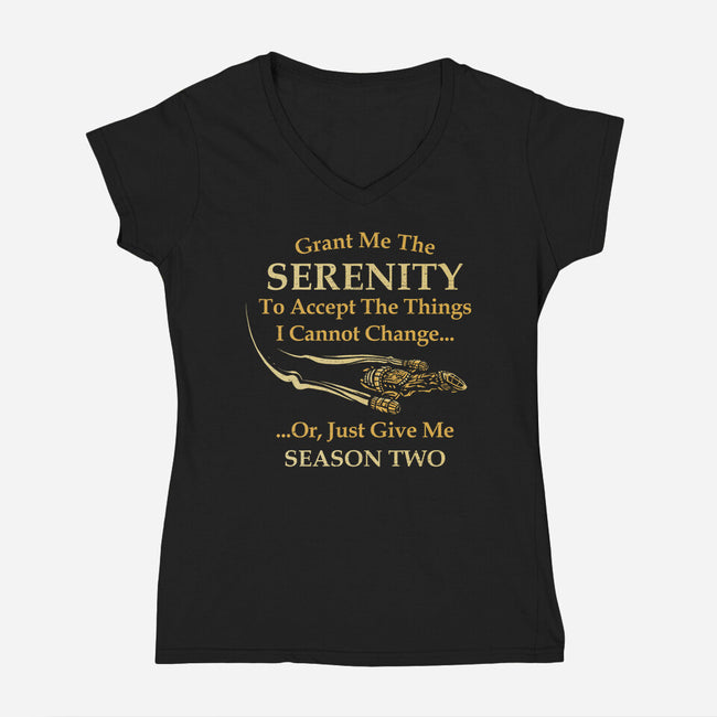 Grant Me The Serenity-Womens-V-Neck-Tee-kg07