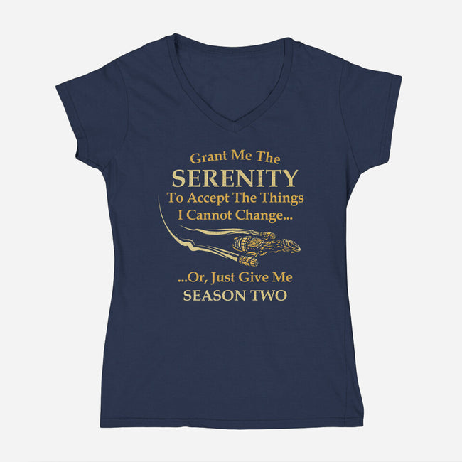 Grant Me The Serenity-Womens-V-Neck-Tee-kg07