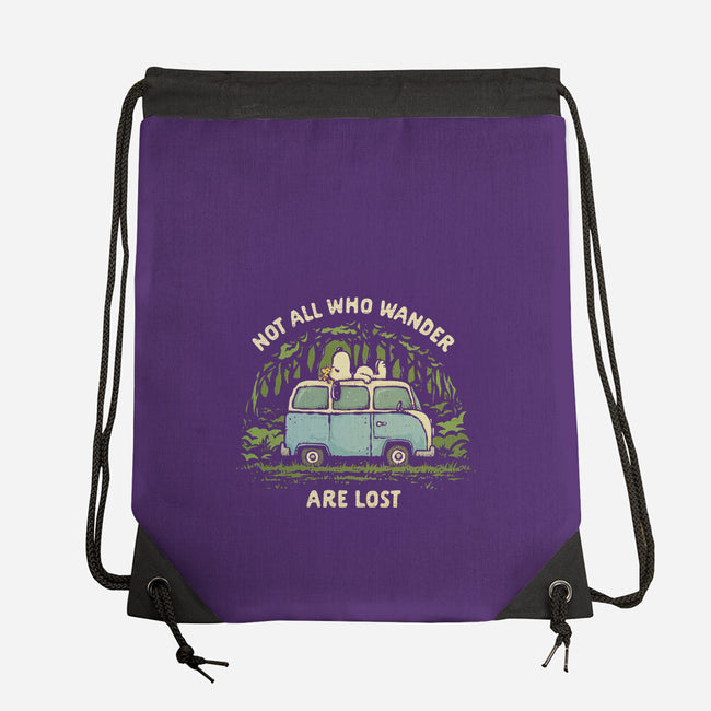 The Wandering Beagle-None-Drawstring-Bag-kg07