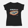 A Real Galactic Explorer-Womens-V-Neck-Tee-NMdesign