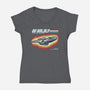 A Real Galactic Explorer-Womens-V-Neck-Tee-NMdesign