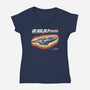 A Real Galactic Explorer-Womens-V-Neck-Tee-NMdesign
