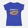 A Real Galactic Explorer-Womens-V-Neck-Tee-NMdesign