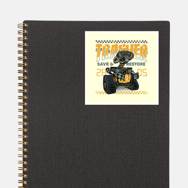 Trasher Save And Restore-None-Glossy-Sticker-momma_gorilla