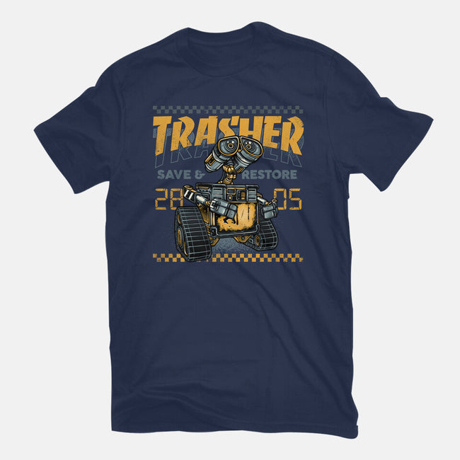 Trasher Save And Restore-Womens-Fitted-Tee-momma_gorilla