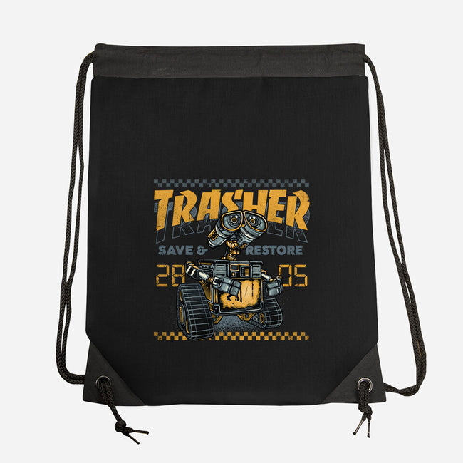 Trasher Save And Restore-None-Drawstring-Bag-momma_gorilla