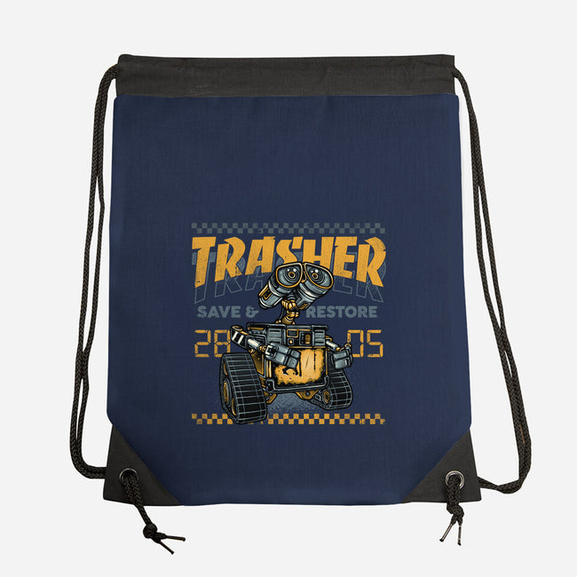 Trasher Save And Restore-None-Drawstring-Bag-momma_gorilla