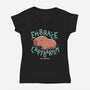 Capybarism-Womens-V-Neck-Tee-Geekydog