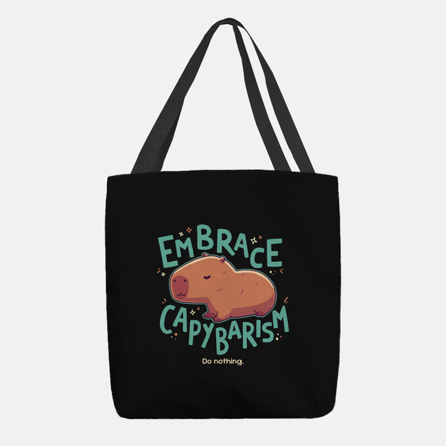 Capybarism-None-Basic Tote-Bag-Geekydog