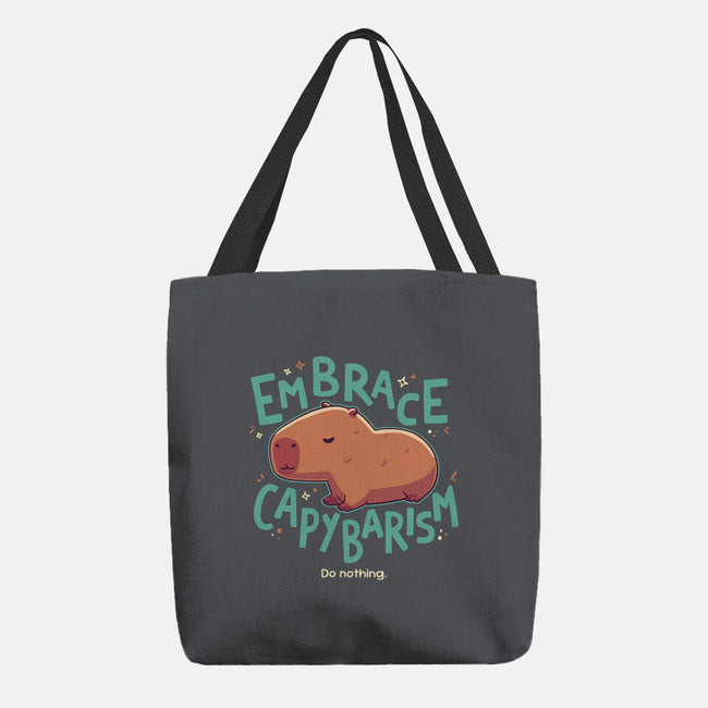 Capybarism-None-Basic Tote-Bag-Geekydog