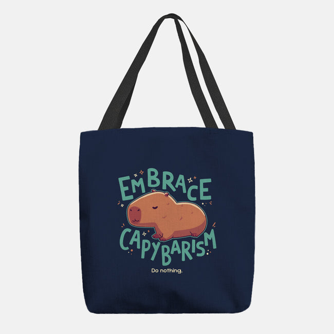 Capybarism-None-Basic Tote-Bag-Geekydog