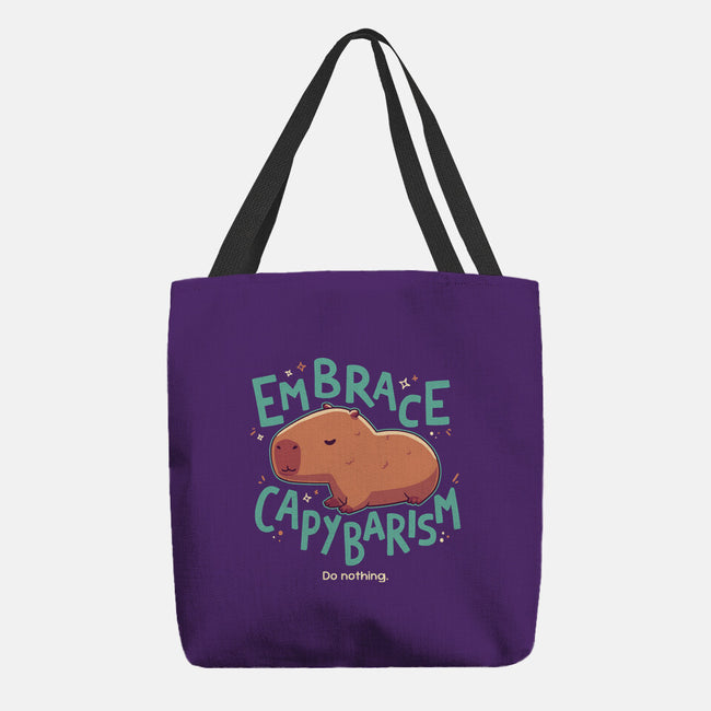 Capybarism-None-Basic Tote-Bag-Geekydog