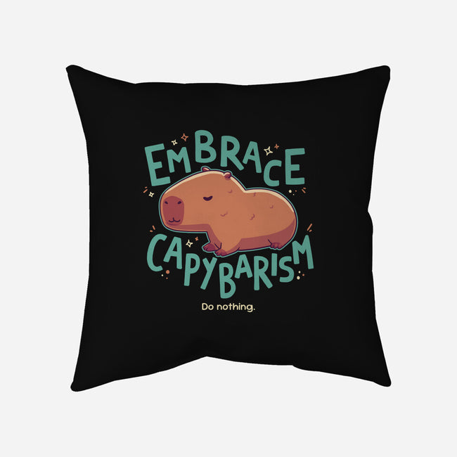 Capybarism-None-Removable Cover w Insert-Throw Pillow-Geekydog