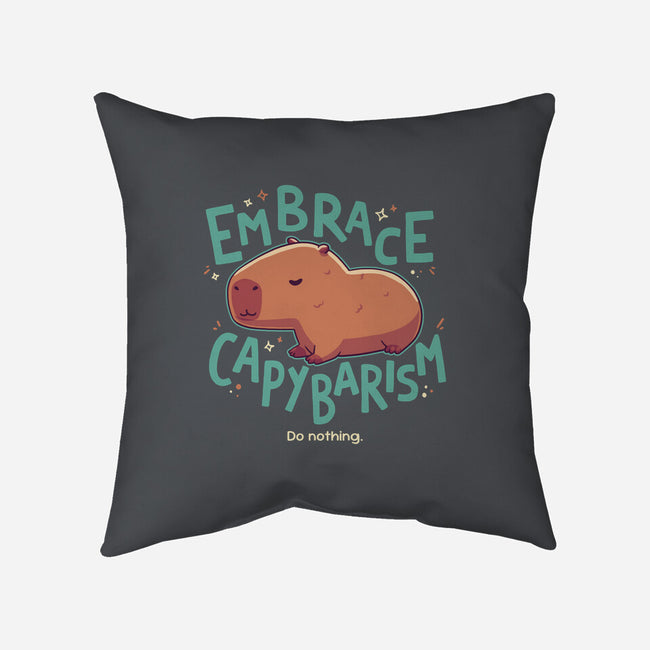Capybarism-None-Removable Cover w Insert-Throw Pillow-Geekydog