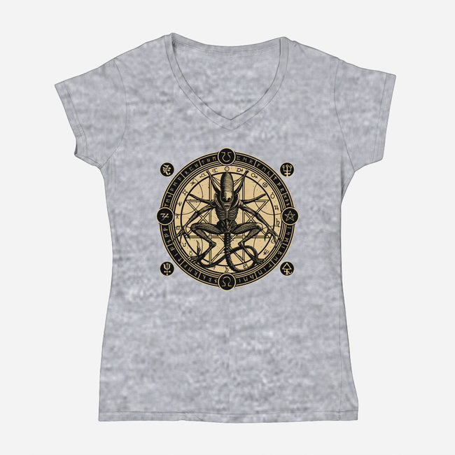 Creation-Womens-V-Neck-Tee-daobiwan