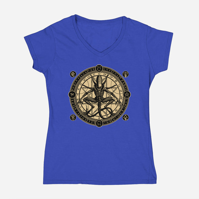 Creation-Womens-V-Neck-Tee-daobiwan