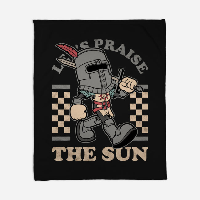 Game Mascot Sun Warrior-None-Fleece-Blanket-Studio Mootant