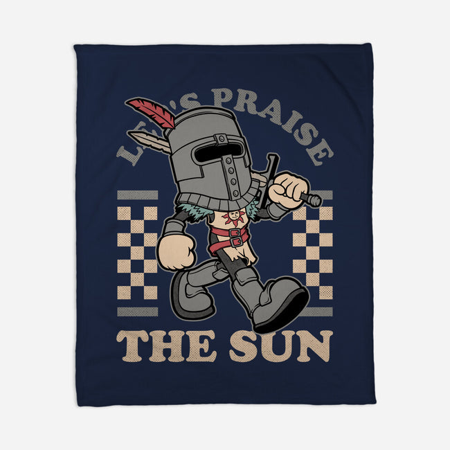 Game Mascot Sun Warrior-None-Fleece-Blanket-Studio Mootant