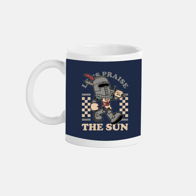 Game Mascot Sun Warrior-None-Mug-Drinkware-Studio Mootant