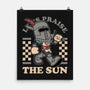 Game Mascot Sun Warrior-None-Matte-Poster-Studio Mootant