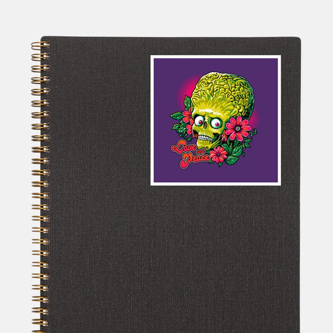 Love And Peace-None-Glossy-Sticker-daobiwan
