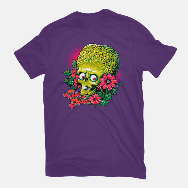 Love And Peace-Womens-Fitted-Tee-daobiwan