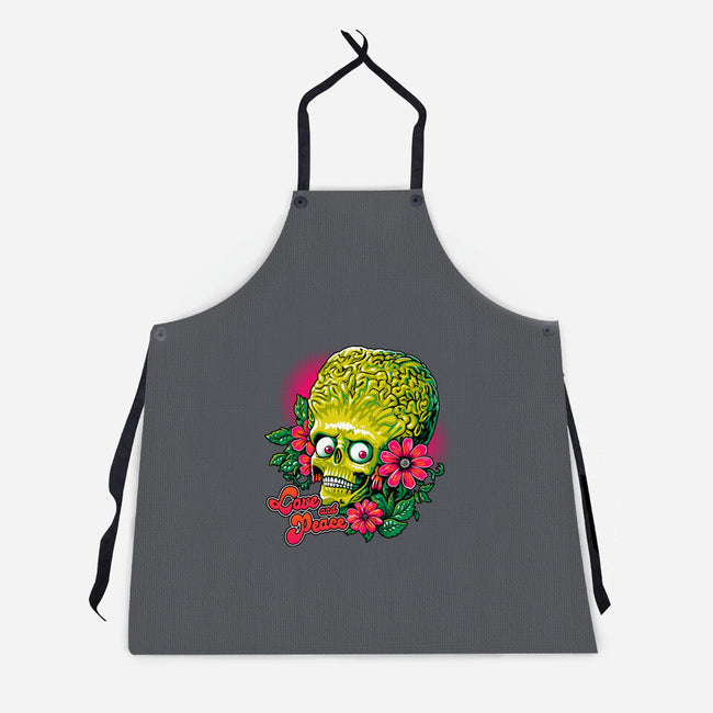 Love And Peace-Unisex-Kitchen-Apron-daobiwan