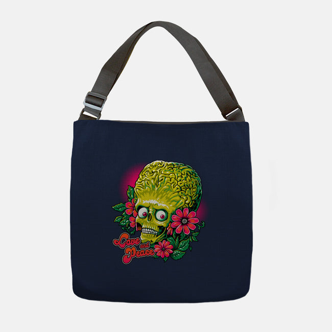 Love And Peace-None-Adjustable Tote-Bag-daobiwan