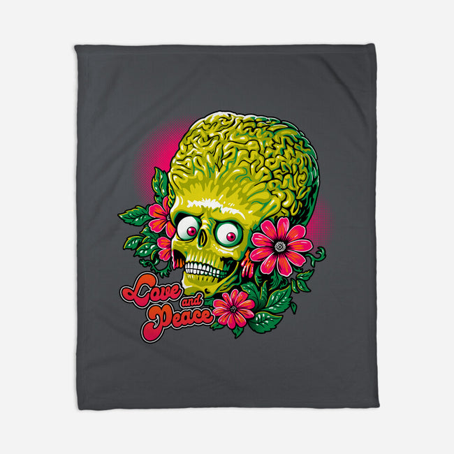Love And Peace-None-Fleece-Blanket-daobiwan