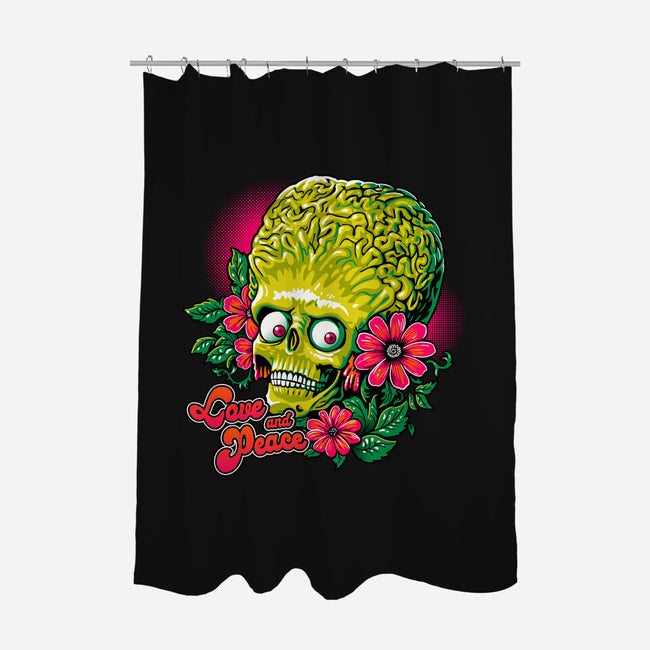 Love And Peace-None-Polyester-Shower Curtain-daobiwan