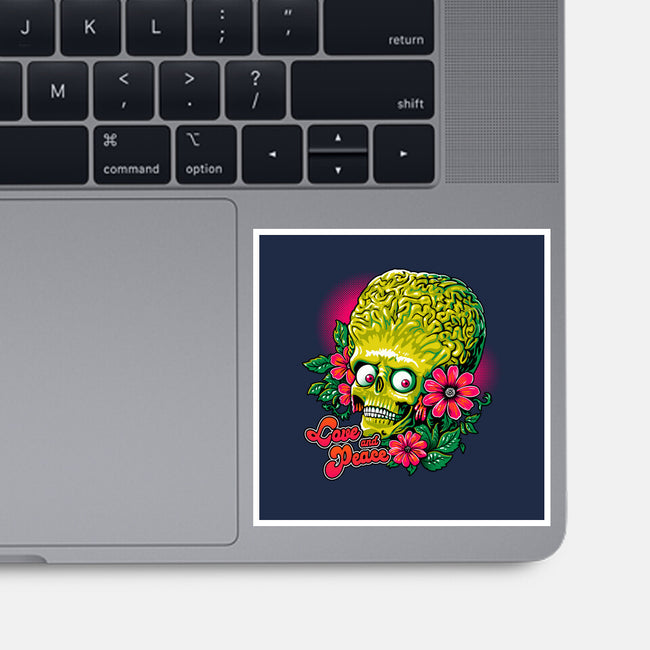 Love And Peace-None-Glossy-Sticker-daobiwan