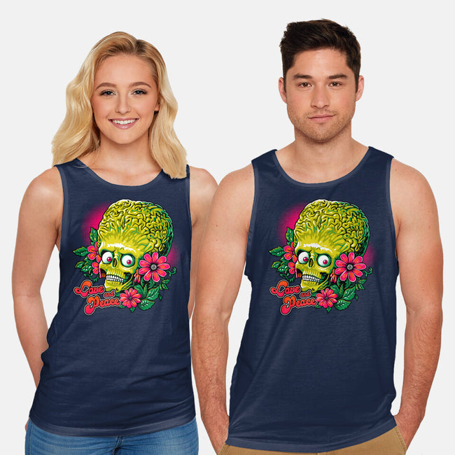 Love And Peace-Unisex-Basic-Tank-daobiwan