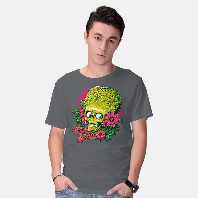 Love And Peace-Mens-Basic-Tee-daobiwan