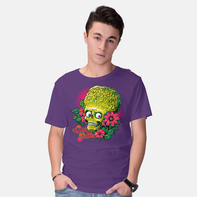 Love And Peace-Mens-Basic-Tee-daobiwan