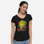Love And Peace-Womens-V-Neck-Tee-daobiwan