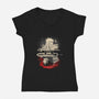 The White Falcon-Womens-V-Neck-Tee-grevalra