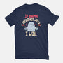 If Karma Doesn't Hit You I Will-Mens-Basic-Tee-MaxoArt