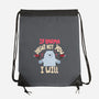 If Karma Doesn't Hit You I Will-None-Drawstring-Bag-MaxoArt