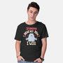 If Karma Doesn't Hit You I Will-Mens-Basic-Tee-MaxoArt
