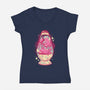 Anything Lamp-Womens-V-Neck-Tee-Arigatees