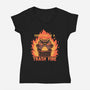 Everything Is A Trash Fire-Womens-V-Neck-Tee-TechraNova