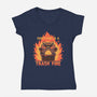 Everything Is A Trash Fire-Womens-V-Neck-Tee-TechraNova