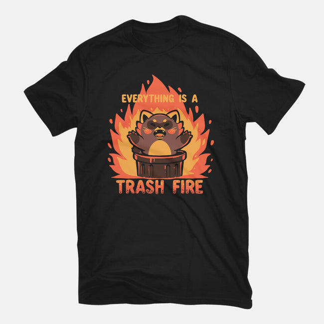 Everything Is A Trash Fire-Mens-Basic-Tee-TechraNova