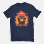 Everything Is A Trash Fire-Womens-Fitted-Tee-TechraNova