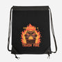 Everything Is A Trash Fire-None-Drawstring-Bag-TechraNova
