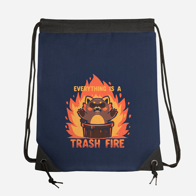 Everything Is A Trash Fire-None-Drawstring-Bag-TechraNova