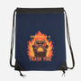 Everything Is A Trash Fire-None-Drawstring-Bag-TechraNova