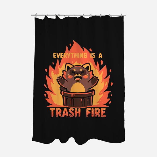 Everything Is A Trash Fire-None-Polyester-Shower Curtain-TechraNova