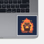 Everything Is A Trash Fire-None-Glossy-Sticker-TechraNova